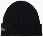 Lacoste Beanie Unisex Σκούφος με Rib Πλέξη σε N...