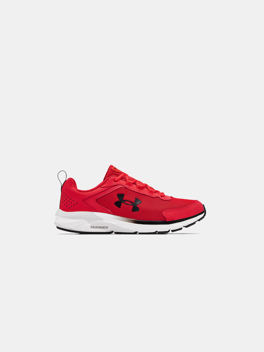 Under Armour Carged Assert 9 Ανδρικά Αθλητικά Παπούτσια Running Κόκκινα