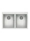 Elleci Quadra 350 Metaltek LGQ35068 Drop-In Chiuvetă din Granit Sintetic L79xW50cm Bianco