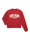 Kids Sweatshirt Cropped Burgundy ELISABETH