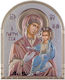 Slevori Wooden Image of Virgin Mary Holding the Infant 11.5x15cm