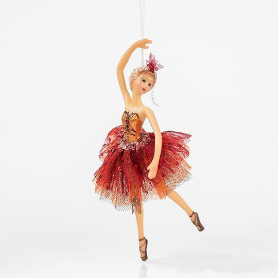 Hängendes Ballerina Ornament Rot 18cm