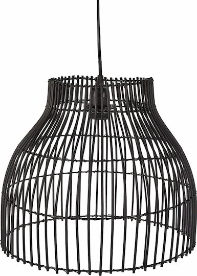 Zaros Pendant Light Black Grid with Socket E27 26x30cm