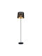 Elmark Marsel Lampa de podea Î147xL35cm. cu Soclu pentru Bec E27 Negru