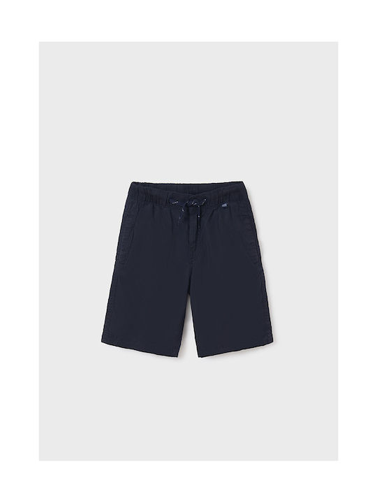 Mayoral Kids Fabric Shorts Navy Blue