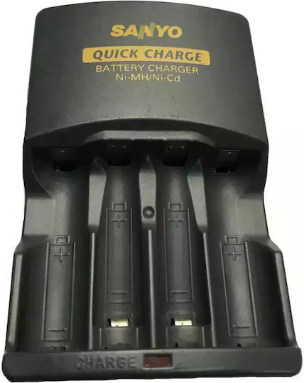 Sanyo Ladegerät 6 Batterien Ni-Cd/Ni-MH Größe AA/AAA