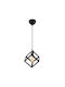 Megapap Thora Pendant Light Single-Light Grid for Socket E27 Black