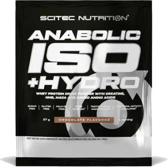 Scitec Nutrition Anabolic Iso+ Hydro Whey Protein with Creatine Gluten Free with Chocolate Taste 27gr