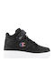 Rebound Vintage MID Kids Sports Shoes Basketball with Hoop & Loop Closure Black