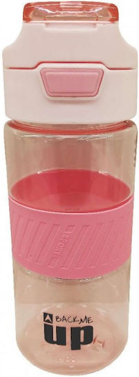 Back Me Up Παιδικό Παγούρι Πλαστικό Ροζ 650ml