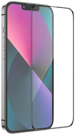 Hoco G5 2.5D 0.33mm Full Face Tempered Glass Μαύρο (iPhone 17e / 16e / 14 / 13 / 13 Pro)