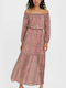 Vero Moda Maxi Dress Pink/Rosewood