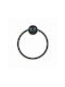 SDS-17763 Single Wall-Mounted Bathroom Ring Black