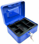 Cash Box with Lock Blue 2524-1-BLUE