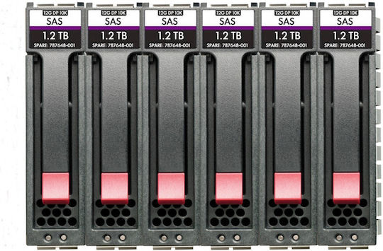 HP MSA Enterprise 10K SFF 6-pack 1.2TB HDD Σκληρός Δίσκος 2.5" SAS 3.0 10000rpm για Server R0Q65A