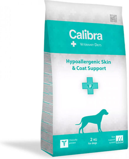 Calibra Vet Dog Hypoallergenic Skin & Coat 2kg Dry Food for Dogs with Salmon, Potatoes, Chicken, Apple and Tuna