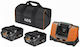 AEG Tools Set 2 Baterii Unelte 18V Capacitate 5Ah cu Încărcător LL1850SHD