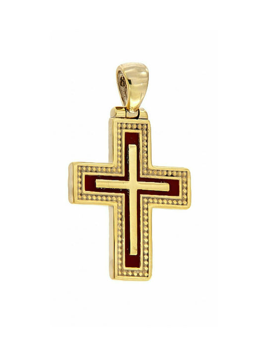 Mertzios.gr Χρυσός Βυζαντινός Σταυρός 14K