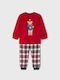 Mayoral Set Top & Bottom Kids Winter Cotton Pyjamas Red