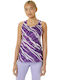 ASICS Wild Camo Women's Athletic Blouse Sleeveless Orchid/Lavender Glow