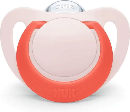 Nuk Star Pacifier Silicone with Case Pink / Fuchsia for 6-18 months