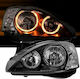 Depo Front Lights Angel Eyes for Opel Corsa C 2000-2006