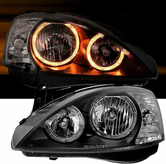 Depo Front Lights Angel Eyes for Opel Corsa C 2000-2006