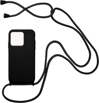 Sonique Carryhang Coperta din spate Silicon 0.5mm cu Brățară Negru (Redmi 10C)