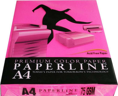 Paperline Premium Color Paper Printing Paper A4 75gr/m² 500 sheets Pink