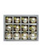 Hanging Ball Ornament Ornament Glass Rose Gold 3cm Set 6pcs