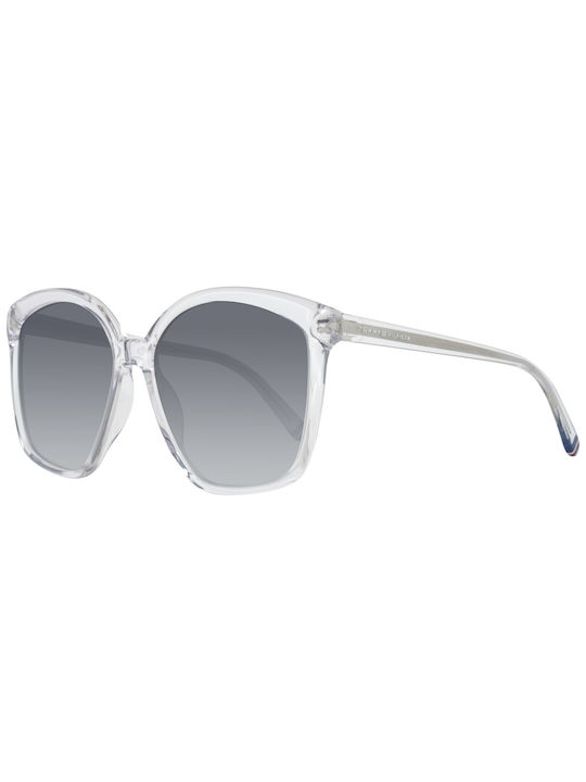Tommy Hilfiger Sonnenbrillen mit Weiß Rahmen und Gray Verlaufsfarbe Linse TH1669/S 900