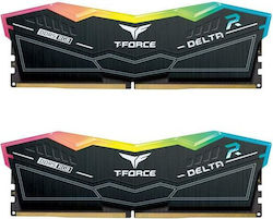 TeamGroup T-Force Delta RGB 32GB DDR5 RAM με 2 Modules (2x16GB) και Ταχύτητα 6000 για Desktop