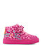 Kids Sneakers High with Scratch Fuchsia