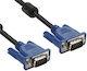 Powertech Cable VGA male - VGA male Μαύρο 1.5m (CAB-G037) 10τμχ