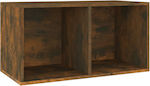 vidaXL with 1 Shelves Smoked Oak 71x36x34cm