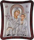 Slevori Saint Icon Virgin Mary Holding the Infant Silver 15.8x18.9cm