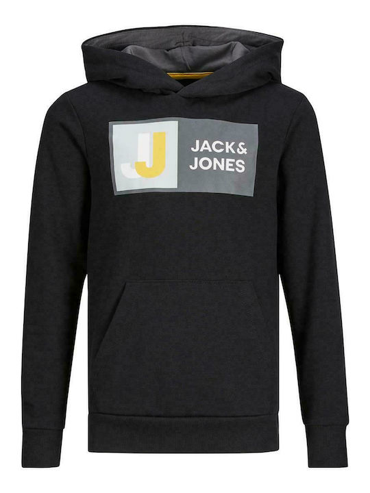 Jack & Jones Kids Sweatshirt with Hood and Pocket Black