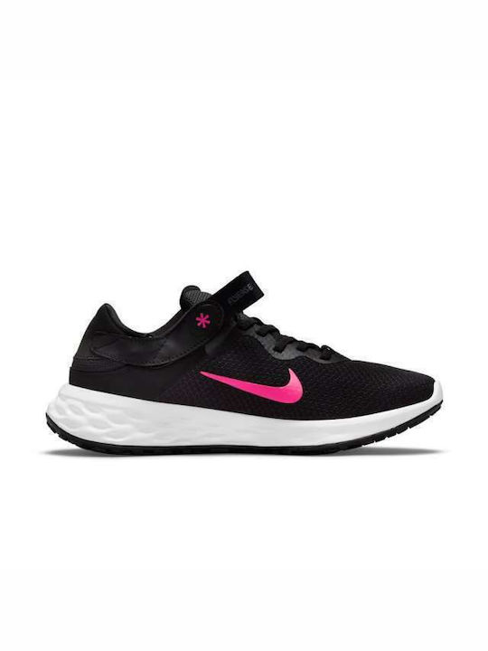 Nike Revolution 6 FlyEase Next Nature Ανδρικά Αθλητικά Παπούτσια Running Black / Iron Grey / Hyper Pink