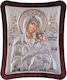Slevori Икона Панагия Амолинтос Сребърна 21x25см
