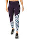 Wild Camo Running Γυναικείο Cropped Κολάν Ψηλόμεσο Μωβ
