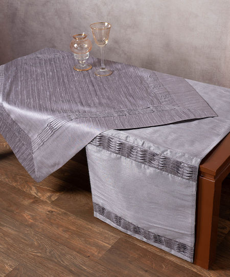 Silk Fashion Καρέ Τραπεζομάντηλο 3819A Λιλά 140x140εκ.