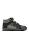 Kids Sneakers High with Scratch Black