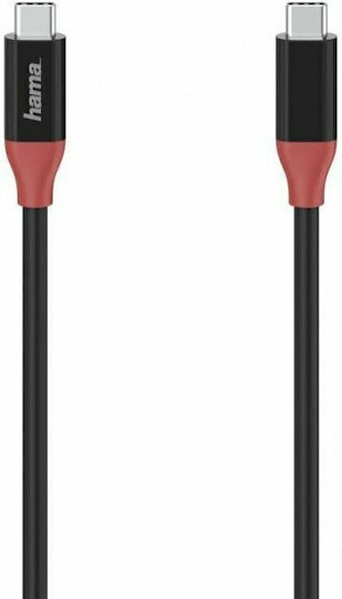 HAMA Essential USB 4 Video Cable USB-C Male - USB-C Black 0.8m