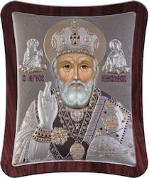Slevori Свети Николай Сребърна 21x25см