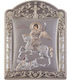 Slevori Εικόνα Свети Димитър Silver 29x39см.