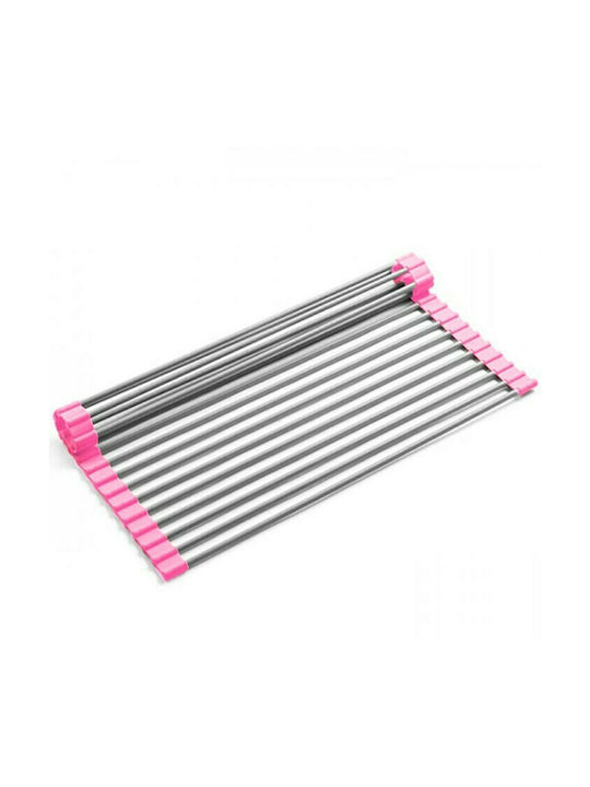 Dry Sink Rack Inox Silver 23.2x47.2cm