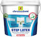 CHromodomi Step Latex Plastik Farbe für Innenbereich Verwendung 407 Μπλε 750ml