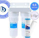 Ecosoft FPV12PECO Double Water Filtration System Under Sink Pipe Cross Section ½ with Replacement Filter Ecosoft PP-10 5μm Purewater CL2510 USA 0,5μm