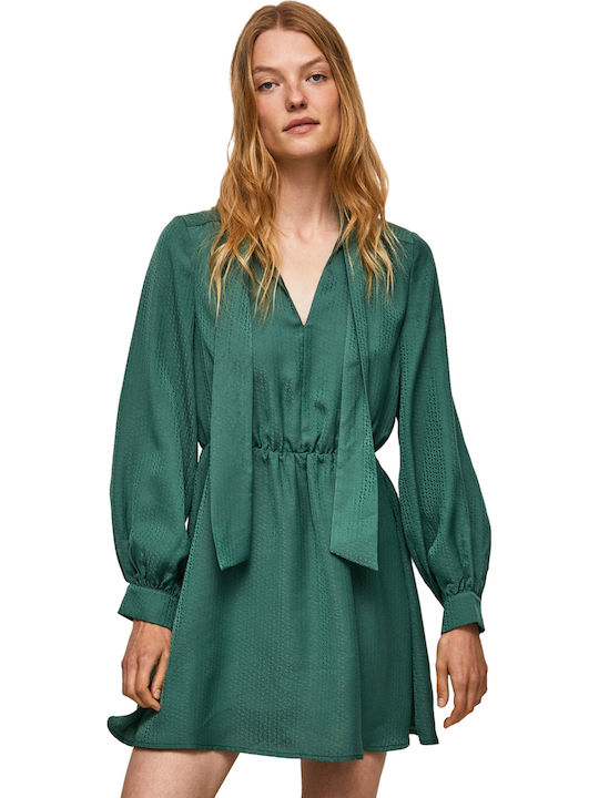 Pepe Jeans E1 Lys Mini Hemdkleid Grün