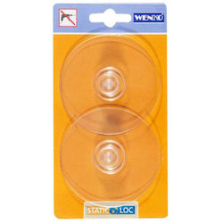 Wenko 54814100 Cremăstrașuri cu închizător Hoop & Loop Plastice Transparente 2buc